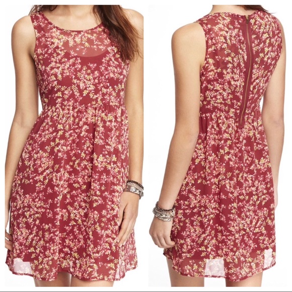 Express Dresses & Skirts - Red Floral Summer Dress from Express